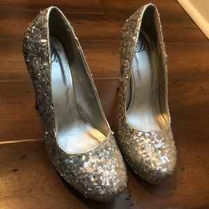 Sparkling high heels
